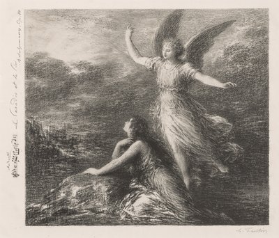 Debut fra Paradise and the Peri (Anden plade) af Henri Fantin-Latour