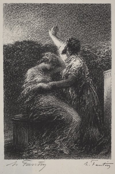 Troldmanden Balthazar og Fatime af Henri Fantin-Latour