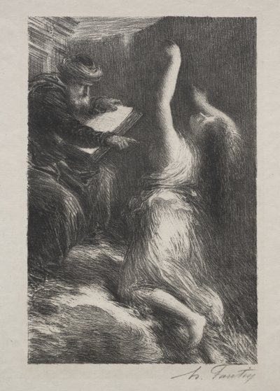 Parsifal, akt II: Fremkaldelse af Kundry af Henri Fantin-Latour