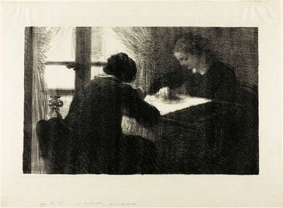 Brodererne, anden plade af Henri Fantin-Latour
