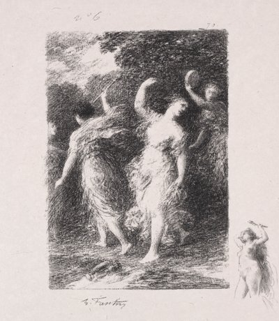 Bacchus af Ignace Henri Jean Fantin Latour