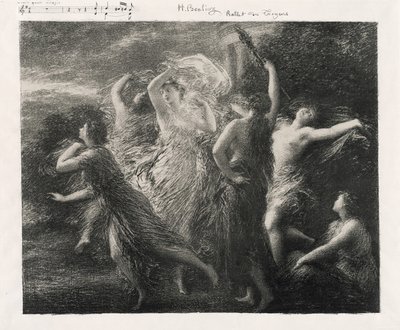 Trojanernes dans af Ignace Henri Jean Fantin-Latour