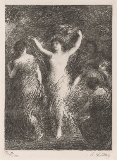 danser af Ignace Henri Jean Fantin-Latour