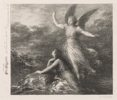 Debut fra Paradise and the Peri (Anden plade) af Ignace Henri Jean Fantin Latour