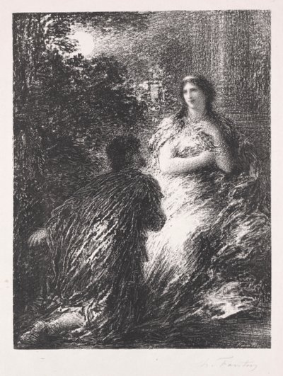 Duo af trojanske heste af Ignace Henri Jean Fantin Latour