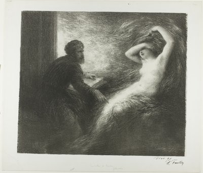 Fremkaldelse af Kundry af Ignace Henri Jean Fantin-Latour