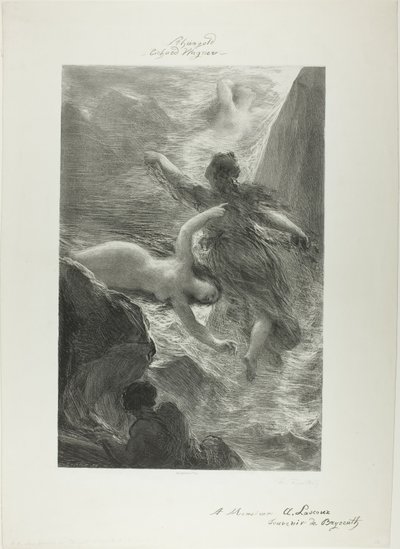 Første scene af Rhinegold af Ignace Henri Jean Fantin Latour