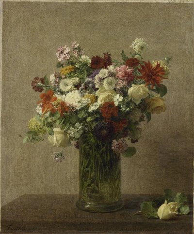 Blomster fra Normandiet af Ignace Henri Jean Fantin Latour