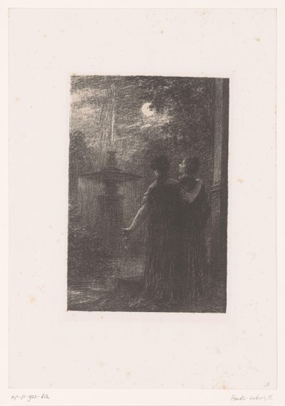 Héro og Ursule ved et springvand i måneskin Béatrice og Benedict. Akt I. Nocturne Hector Berlioz