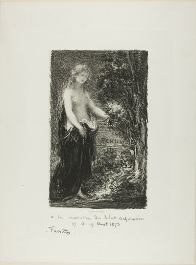 Til minde om Robert Schumann af Ignace Henri Jean Fantin Latour