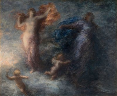 Daggry og Natten, 1894. af Ignace Henri Jean Fantin Latour
