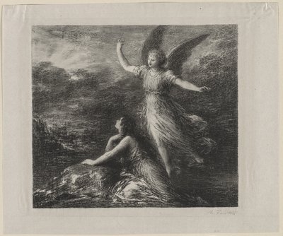 Paradis og Peri af Ignace Henri Jean Fantin Latour