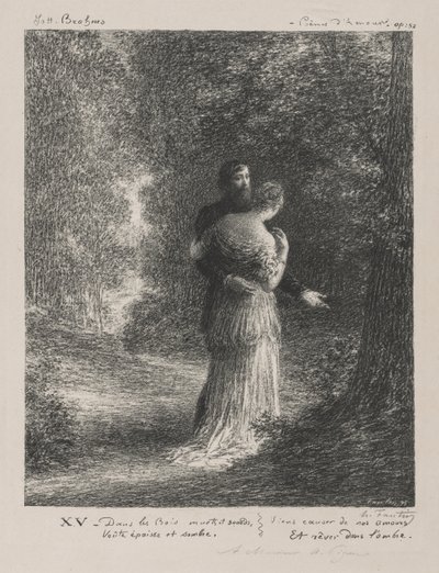 Kærlighedsdigte (tredje plade) af Ignace Henri Jean Fantin Latour