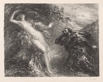 Manfred og Astarte af Ignace Henri Jean Fantin Latour