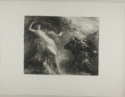 Manfred og Astartea, tredje tallerken af Ignace Henri Jean Fantin Latour