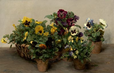 Stedmoderblomster af Ignace Henri Jean Fantin-Latour