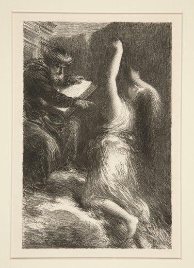 Parsifal: acte II, ?vocation de Kundry (Parsifal: Acte II, Evocation of Kundry) af Ignace Henri Jean Fantin Latour