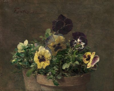 Potteblomsterblomster, 1883. af Ignace Henri Jean Fantin Latour