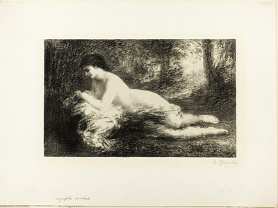 Reverie af Ignace Henri Jean Fantin-Latour