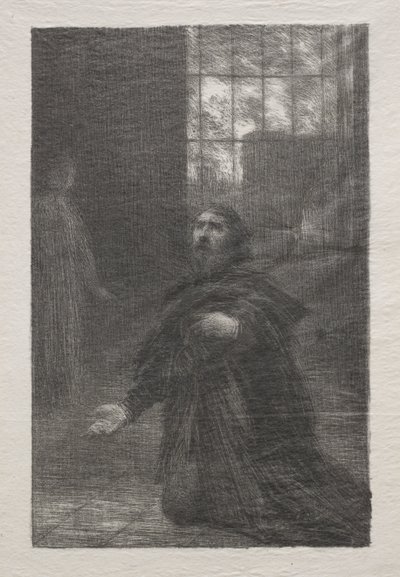 Rienzi, Akt V: Rienzis bøn af Ignace Henri Jean Fantin Latour