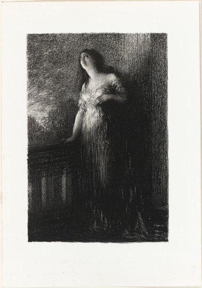 Romeo og Julie: Confiding in the Night af Ignace Henri Jean Fantin Latour