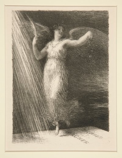 R?slør (Dawn) af Ignace Henri Jean Fantin Latour