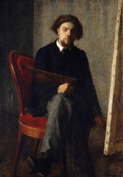 Selvportræt, 1858. af Ignace Henri Jean Fantin Latour