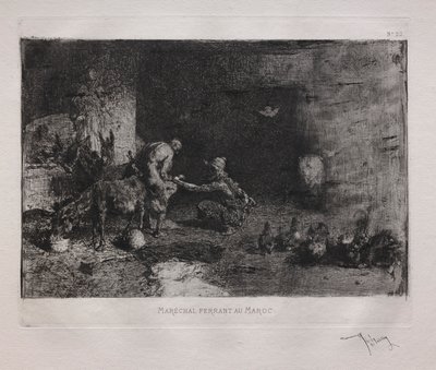 Sko på et muldyr i Marokko af Ignace Henri Jean Fantin-Latour