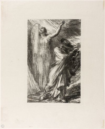 Siegfried: Akt III, Fremkaldelse af Erda af Ignace Henri Jean Fantin Latour
