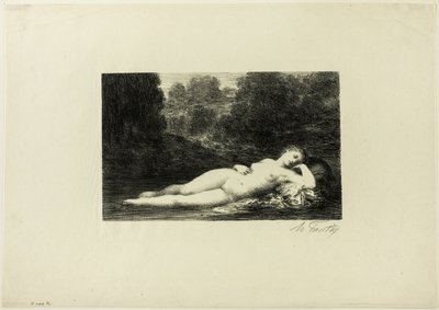 Stille vand af Ignace Henri Jean Fantin Latour