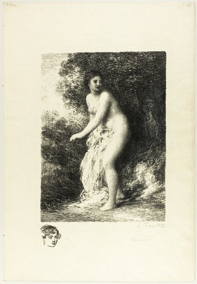 Stående Bader, anden plade af Ignace Henri Jean Fantin Latour
