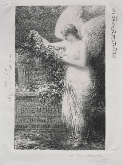 I Stendhal af Ignace Henri Jean Fantin-Latour