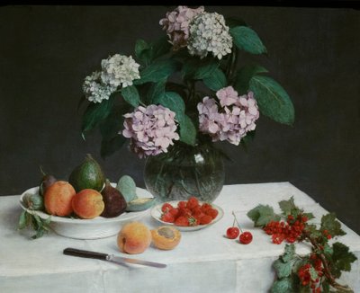 Stilleben, eller la table garnie af Henri Fantin Latour