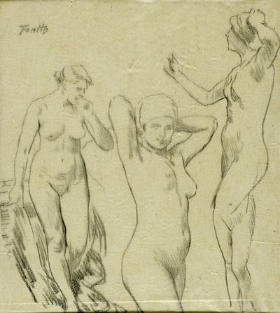 Undersøgelse [Kvindelige nøgenbilleder] af Ignace Henri Jean Fantin Latour