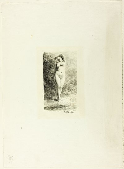 Studie af stående kvinde, set forfra af Ignace Henri Jean Fantin Latour