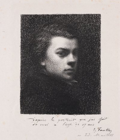 Kunstneren på 17 år af Ignace Henri Jean Fantin-Latour
