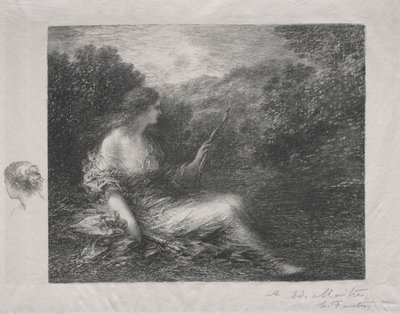 Jægerinden af Ignace Henri Jean Fantin-Latour
