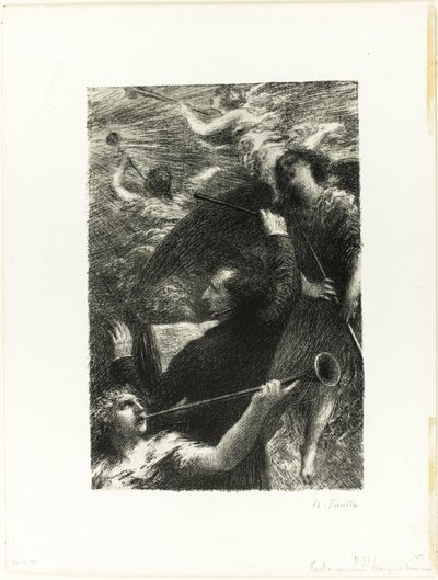 Trompetens skingre lyd af Ignace Henri Jean Fantin Latour