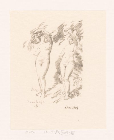 To undersøgelser af Eva af Ignace Henri Jean Fantin Latour