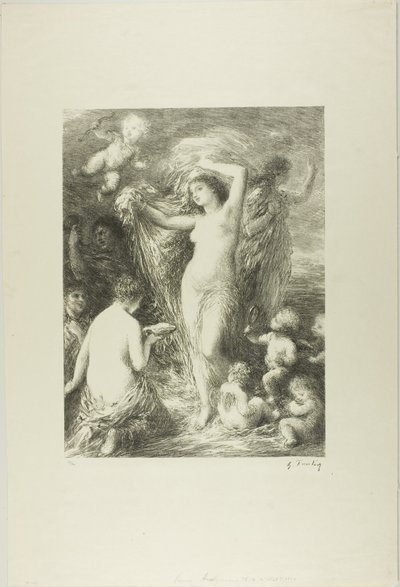 Venus dukker op af Ignace Henri Jean Fantin Latour