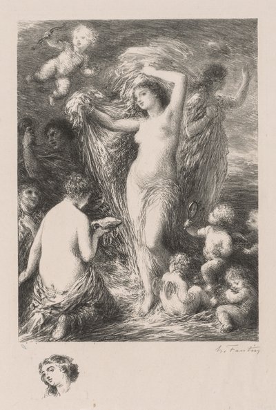 Venus Anadyomene af Ignace Henri Jean Fantin Latour