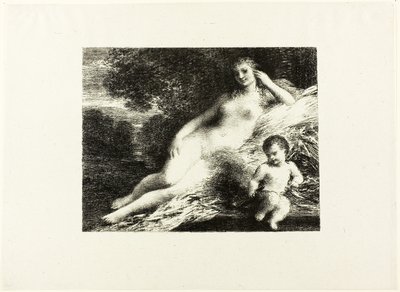Venus og Amor, anden plade af Ignace Henri Jean Fantin Latour
