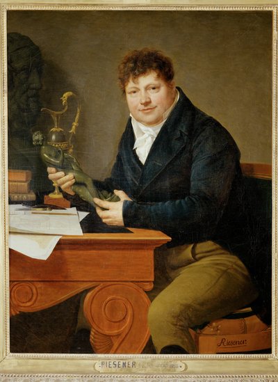 Antoine-Andre Ravrio, kejserlig bronzestøber, fætter til kunstneren ... af Henri Francois Riesener