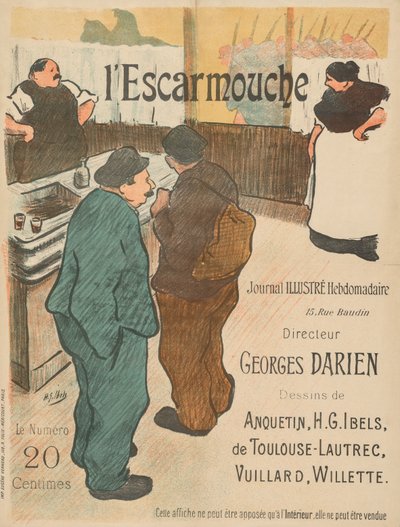 Illustration til LEscarmouche. af Henri-Gabriel Ibels