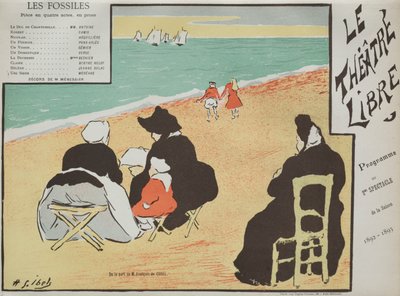 Fossilprogrammet fra Théâtre Libre, 1892. af Henri Gabriel Ibels