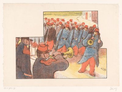 Militær parade Forestillinger af Théâtre Libre (serietitel) Les Programs du Théâtre Libre (serietitel) af Henri Gabriel Ibels