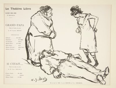 Program for Det Frie Teater: Bedstefar af Henri Gabriel Ibels