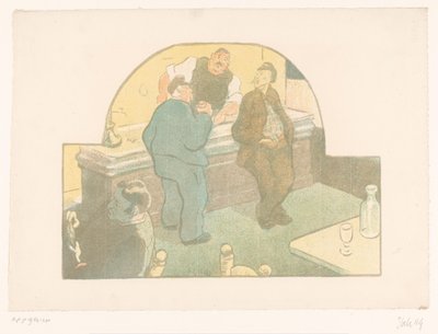 Fire mænd i en bistro Le Devoir Forestillinger af Théâtre Libre (serietitel) Les Programs du Théâtre Libre (serietitel) af Henri Gabriel Ibels