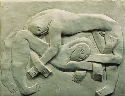 Wrestlerne af Henri Gaudier-Brzeska