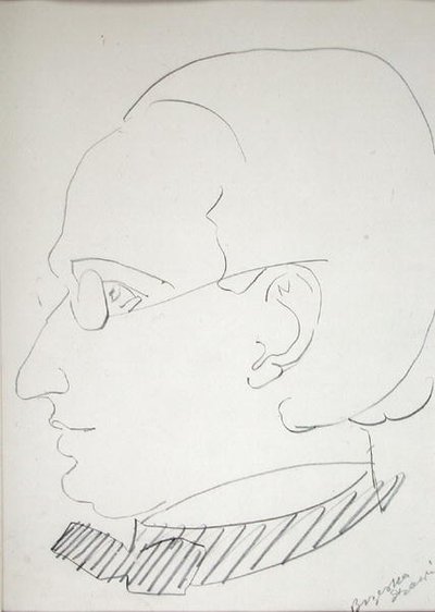 Alfred Wolmark (1877-1961) (blyant på papir) af Henri Gaudier-Brzeska
